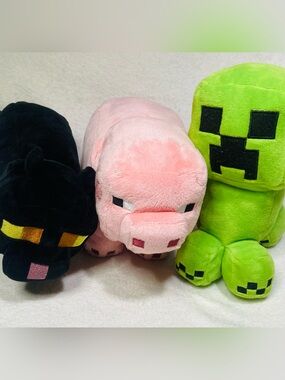 Minecraft Plush Toys Fox Plush Minecraft Creeper Pig Black Cat